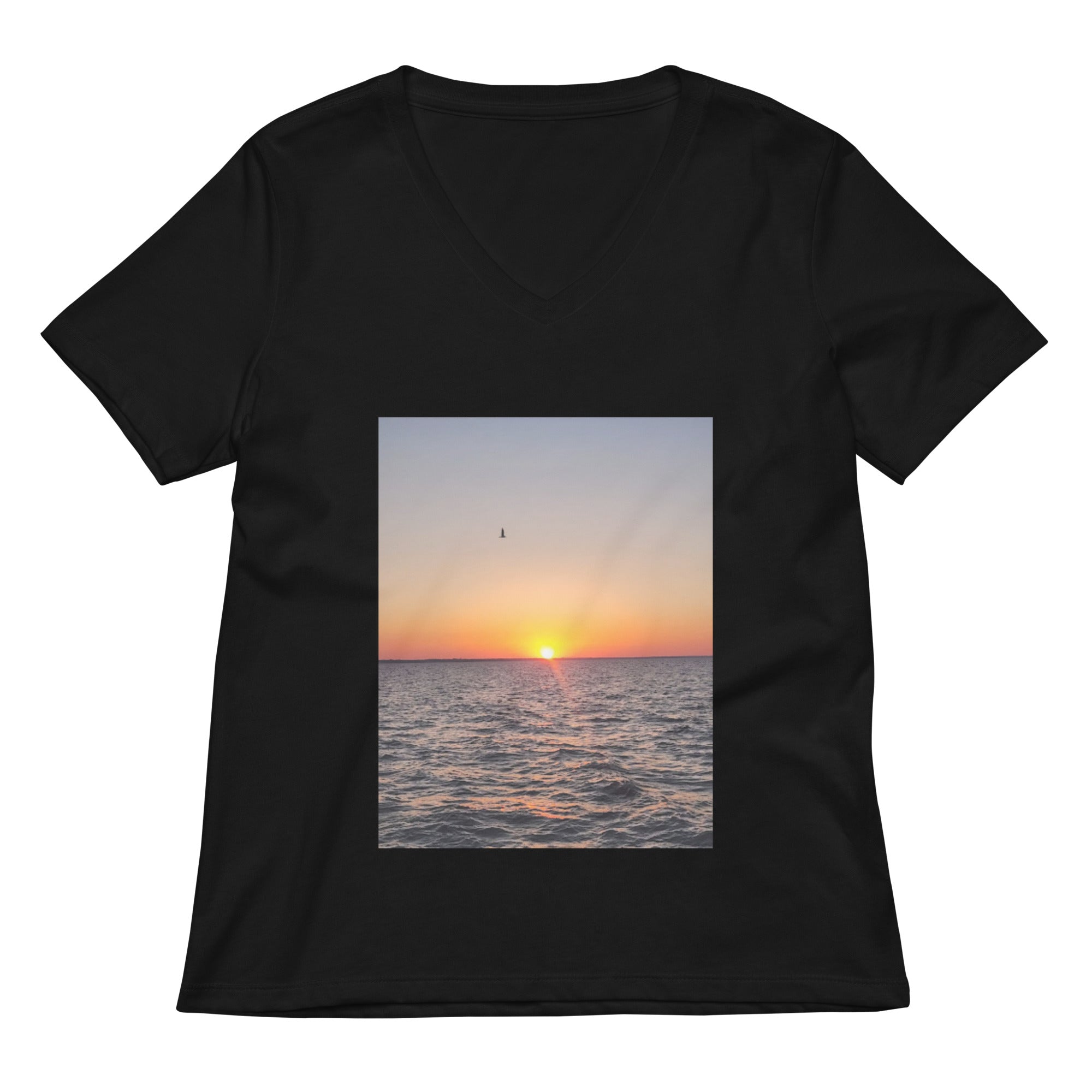 Women’s Relaxed V - Neck T-Shirt – Premium Everyday Tee, Ultra - Soft Cotton Blend, Flattering Feminine Fit, Casual Streetwear Style, and Sustainable - Soul Vibe Merch
