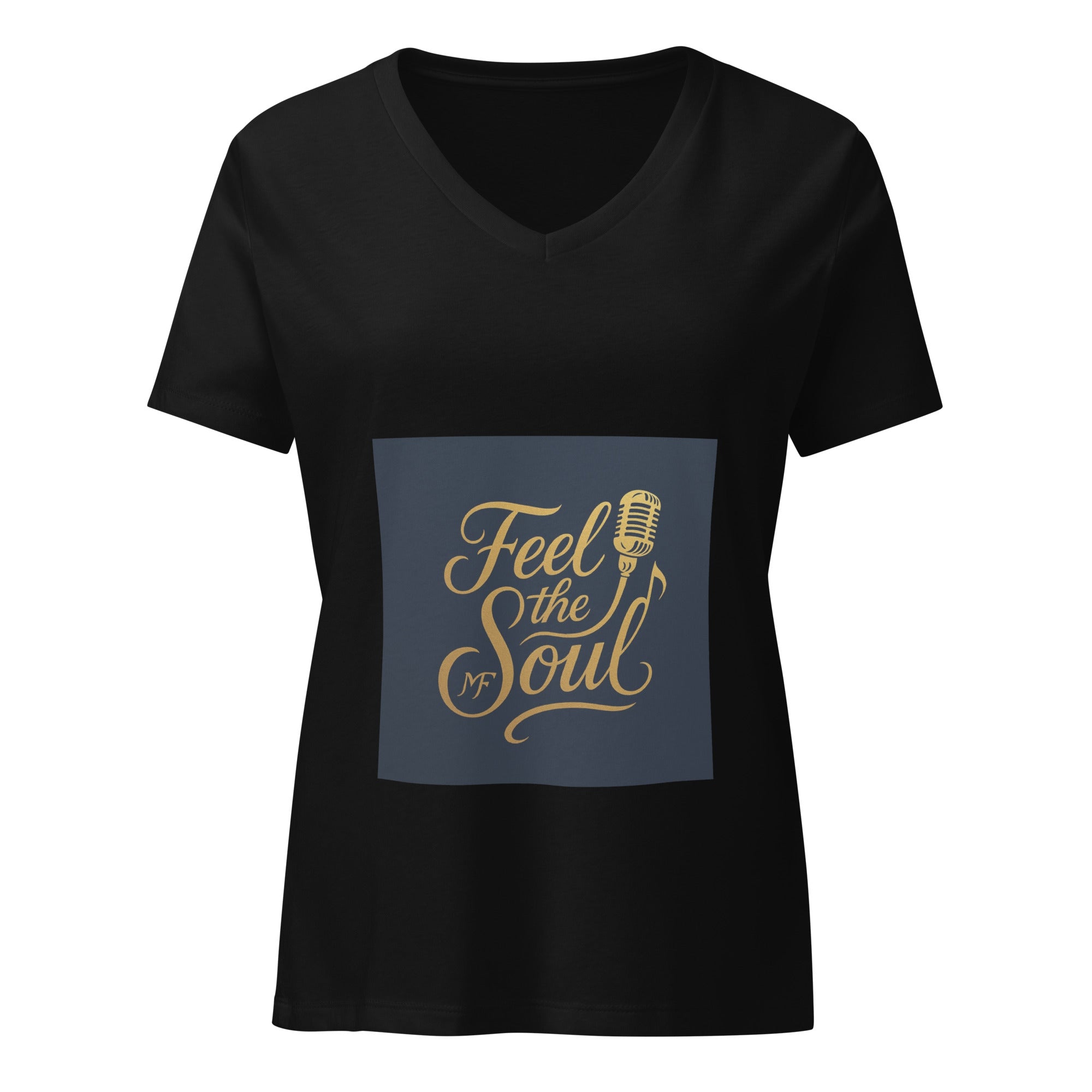 Women’s Relaxed V - Neck T-Shirt – Premium Everyday Tee, Ultra - Soft Cotton Blend, Flattering Feminine Fit, Casual Streetwear Style, and Sustainable - Soul Vibe Merch